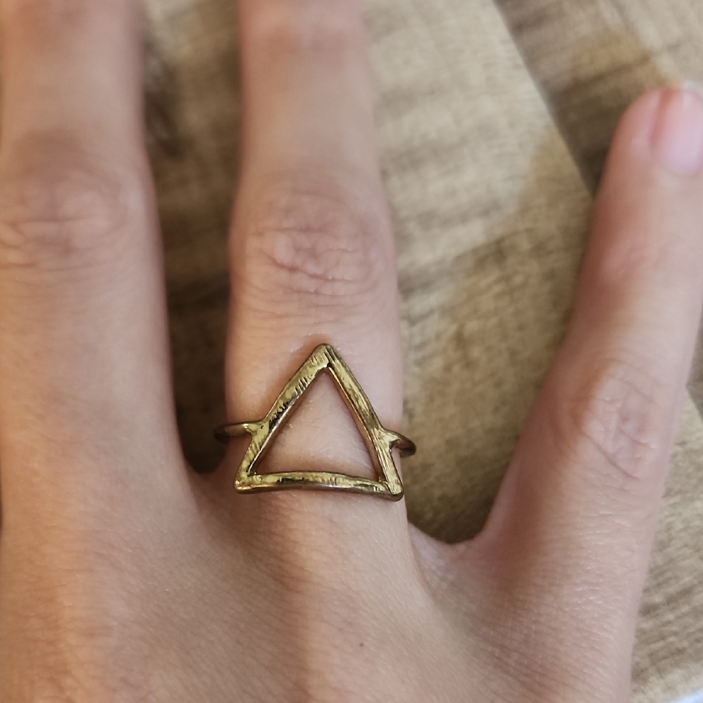 Gold Triangle Ring